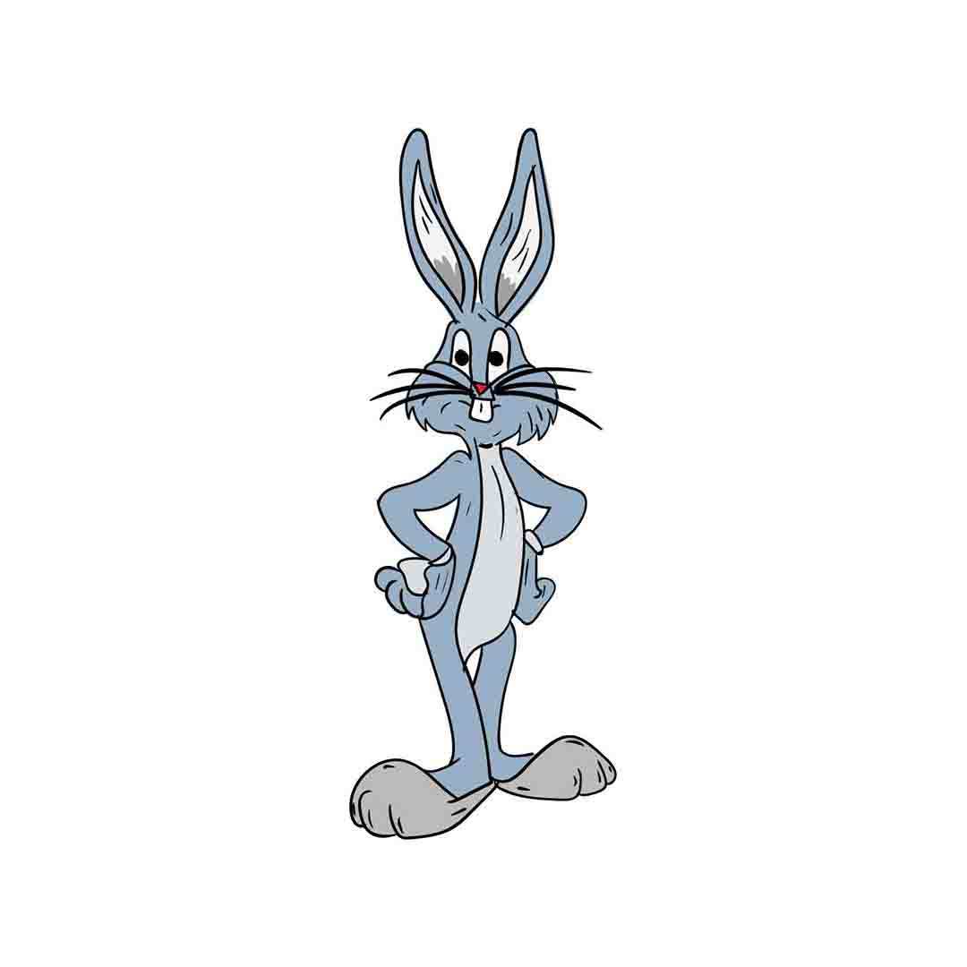Easy Cartoon Character drawing - How To Draw Bugs Bunny An Easy Step-by-Step Guide