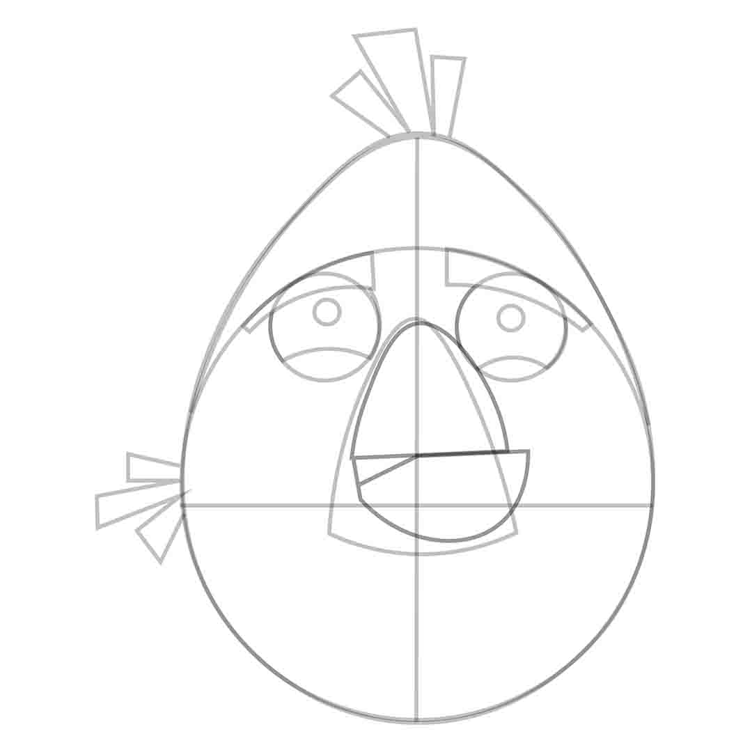Step 12 Drawing Egg Angry Bird