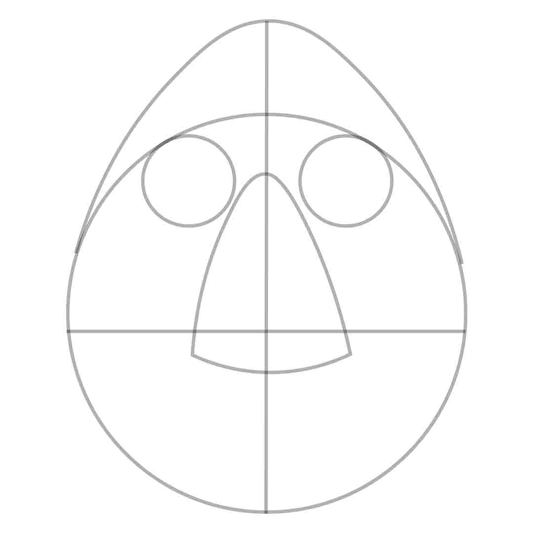 Step 6 Drawing Egg Angry Bird