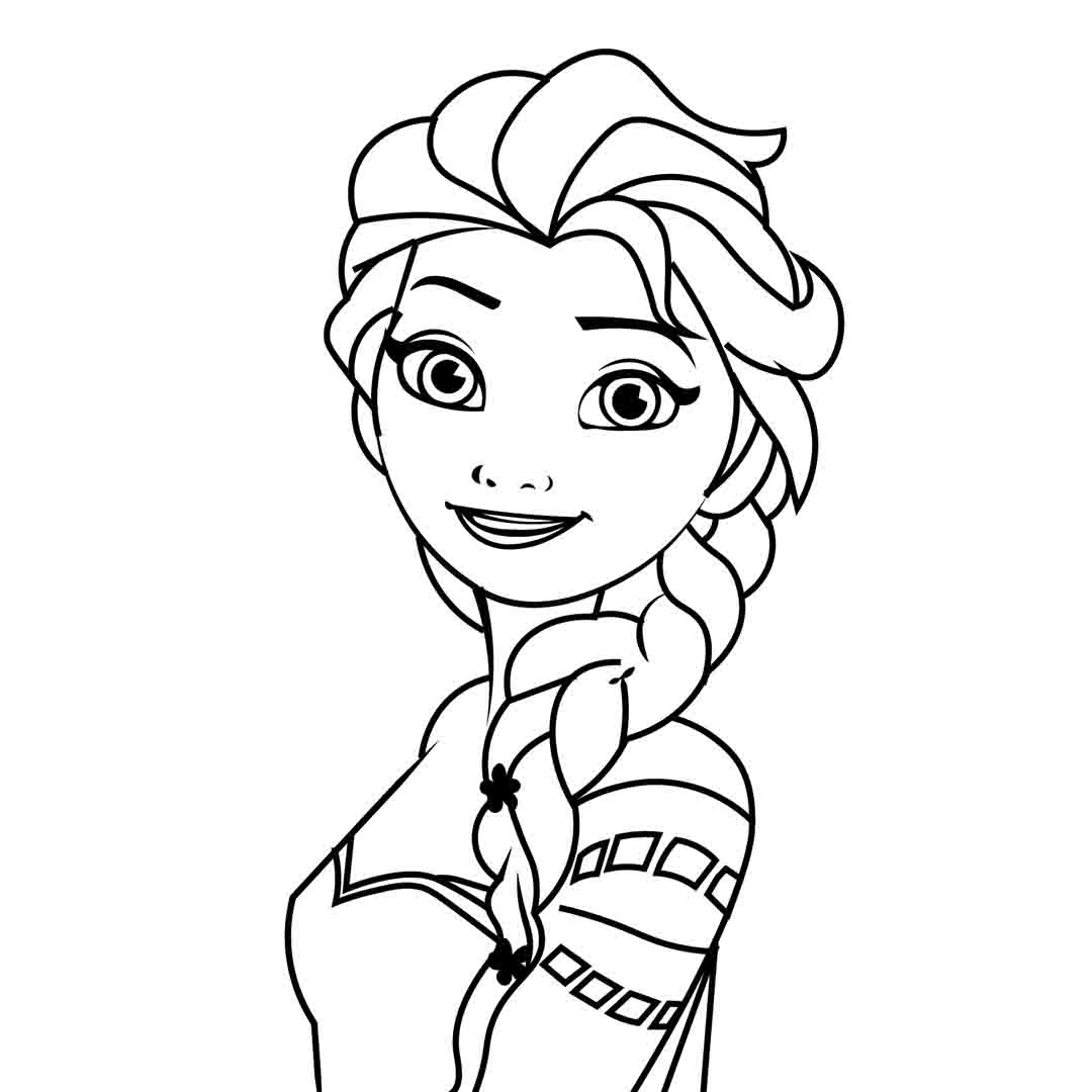 Step 15 Drawing Elsa from Frozen
