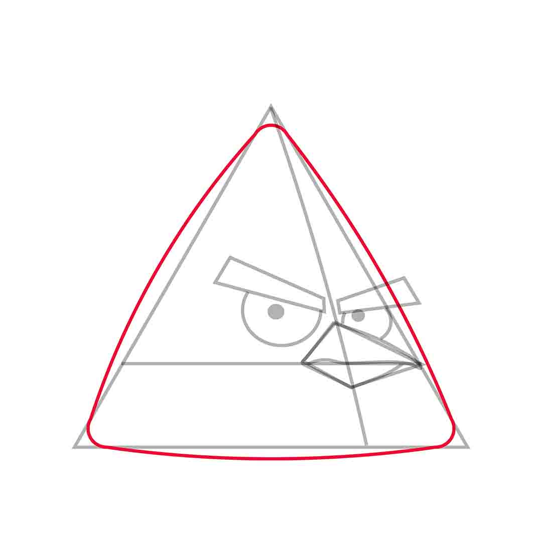 Step 08 Reshape the triangle